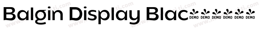 Balgin Display Blac字体转换